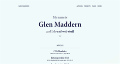 Desktop Screenshot of glenmaddern.com