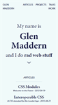 Mobile Screenshot of glenmaddern.com
