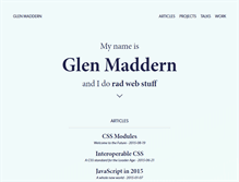 Tablet Screenshot of glenmaddern.com